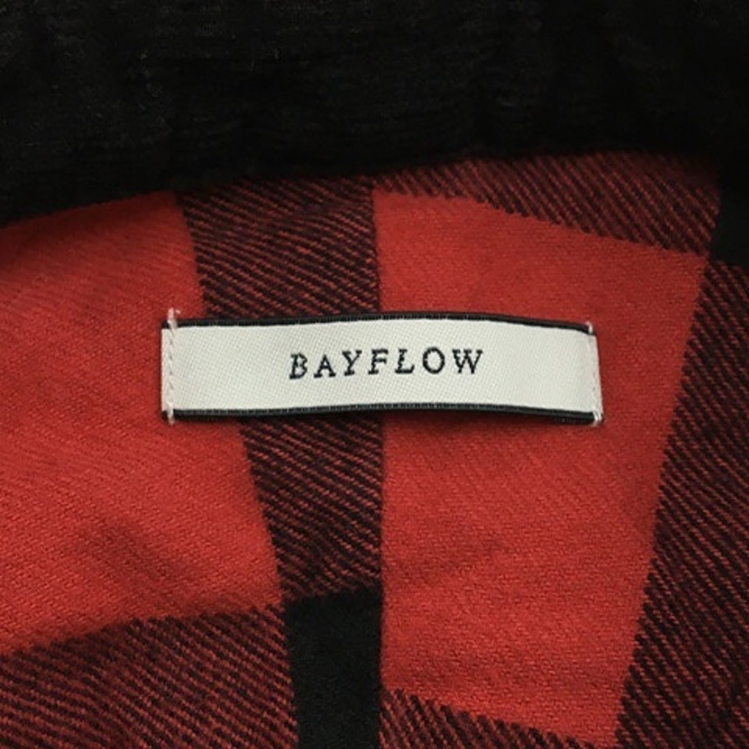 BAYFLOW(ベイフロー)のベイフロー シャツ カジュアル チェック コーデュロイ ネル 長袖 3 赤 メンズのトップス(シャツ)の商品写真