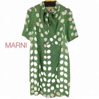 マルニ(Marni)のMARNI(マルニ) S/S ドット ワンピース レディース ワン(ひざ丈ワンピース)