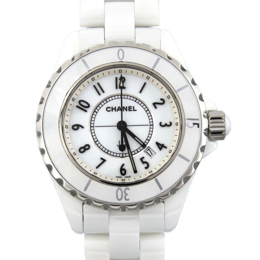 美品 シャネル 腕時計 J12 33mm H0968 ホワイトセラミック