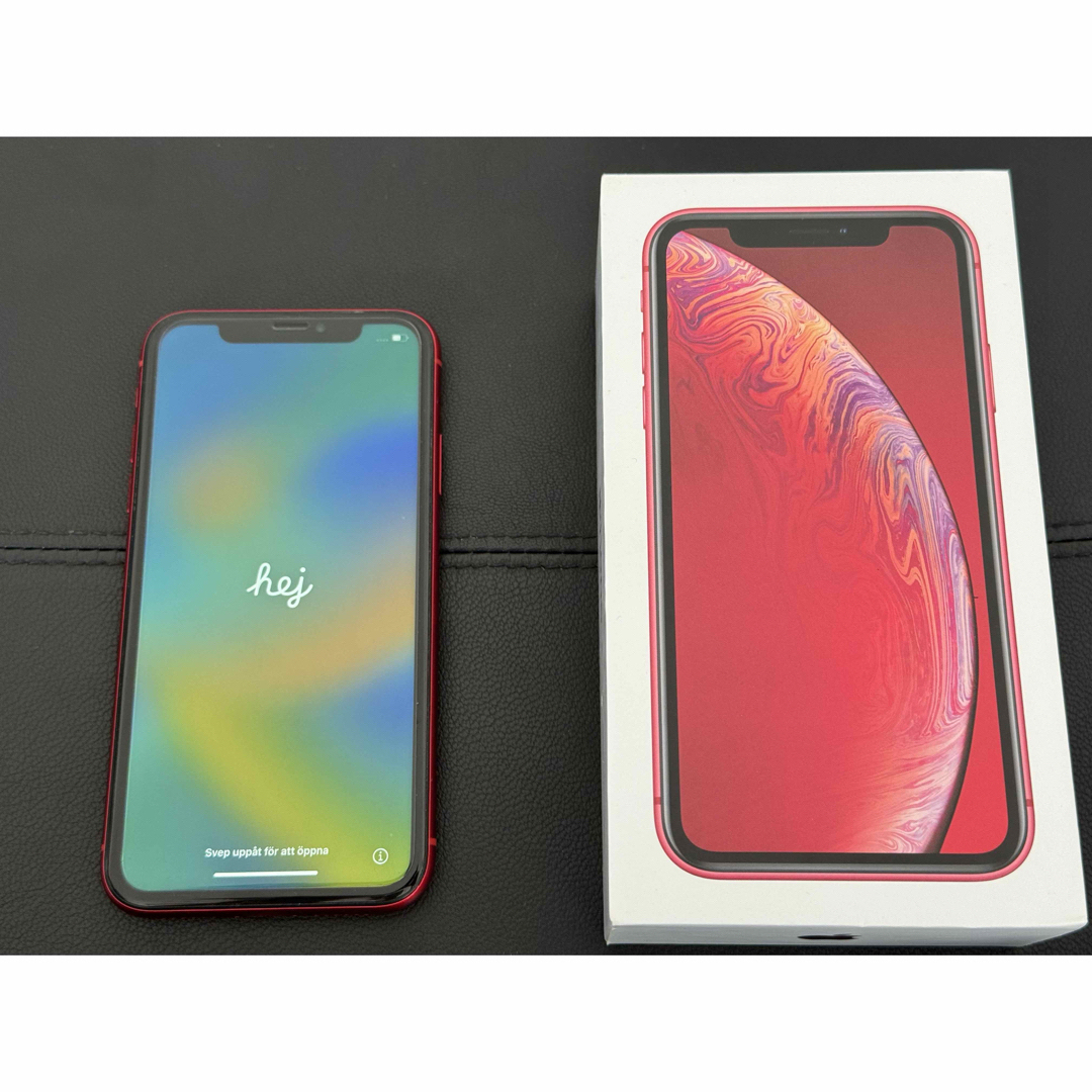 Apple - 【箱/おまけ付き】iPhone XR レッド 256GB SIMフリーの+