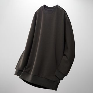 ♥ユニクロ♥UNIQLO トレーナー/スウェット(XL)ブラック/黒