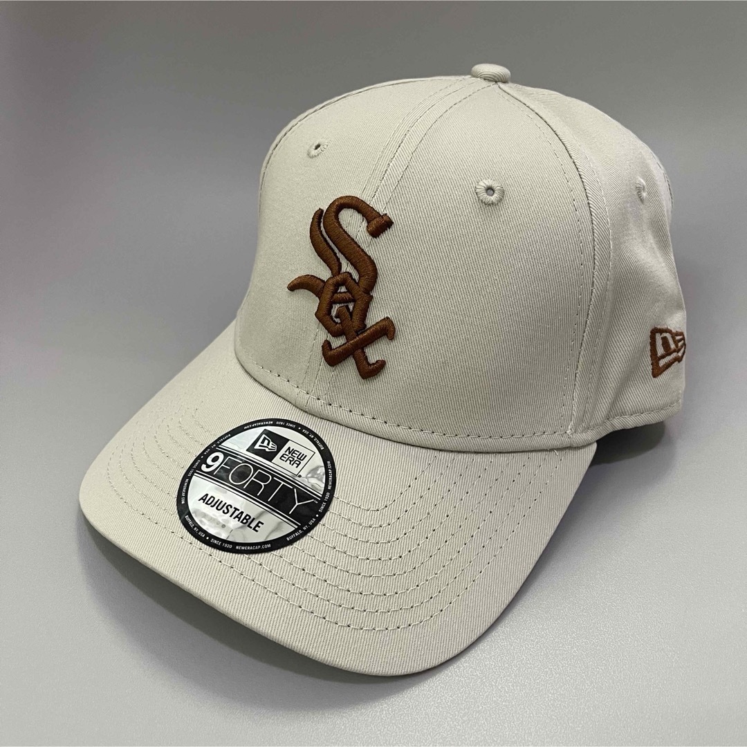 NEW ERA(ニューエラー)の秋物入荷　ニューエラ　キャップ　ホワイトソックス　ベージュ×オレンジ メンズの帽子(キャップ)の商品写真