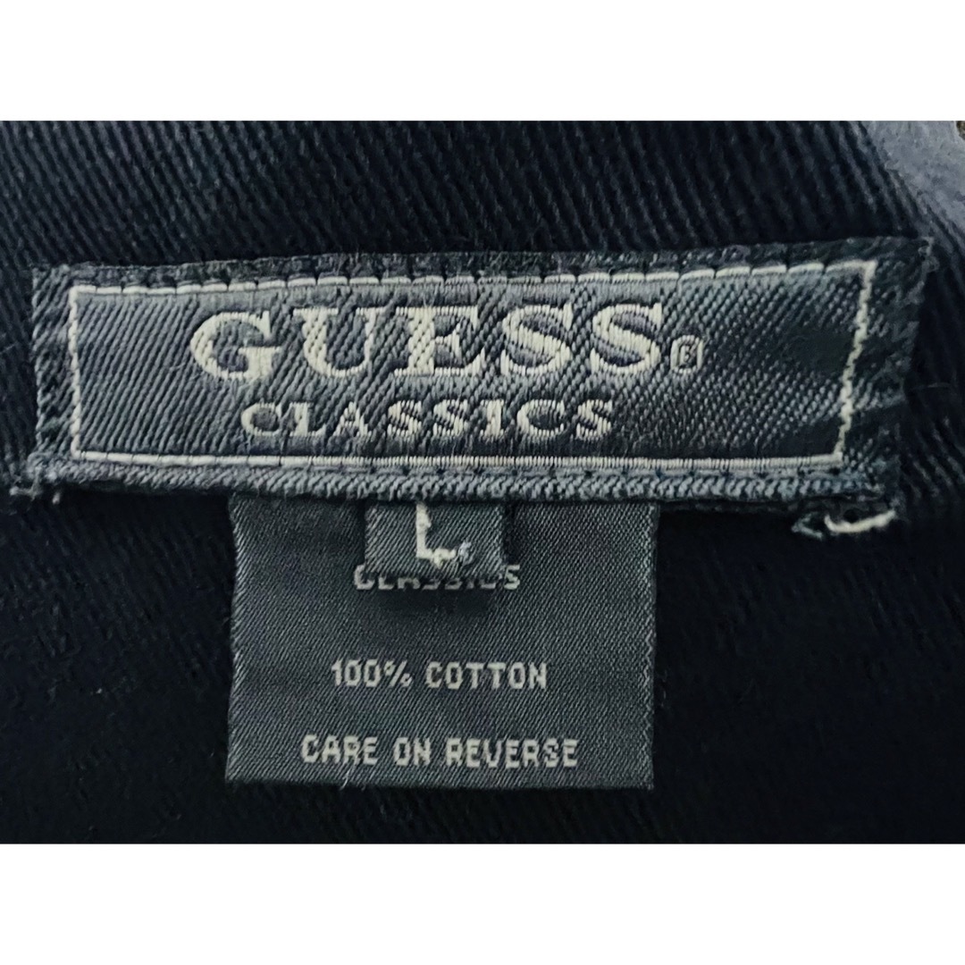 GUESS(ゲス)のGUESS (ゲス) CLASSICS ビッグデニムジャケット 黒 Lサイズ希少 メンズのジャケット/アウター(Gジャン/デニムジャケット)の商品写真