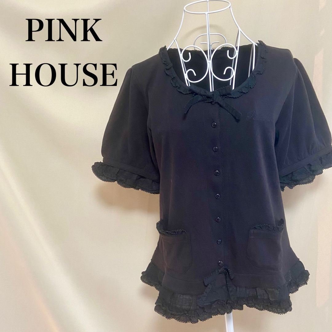 PINKHOUSE ピンクハウス  半袖フリルブラウス