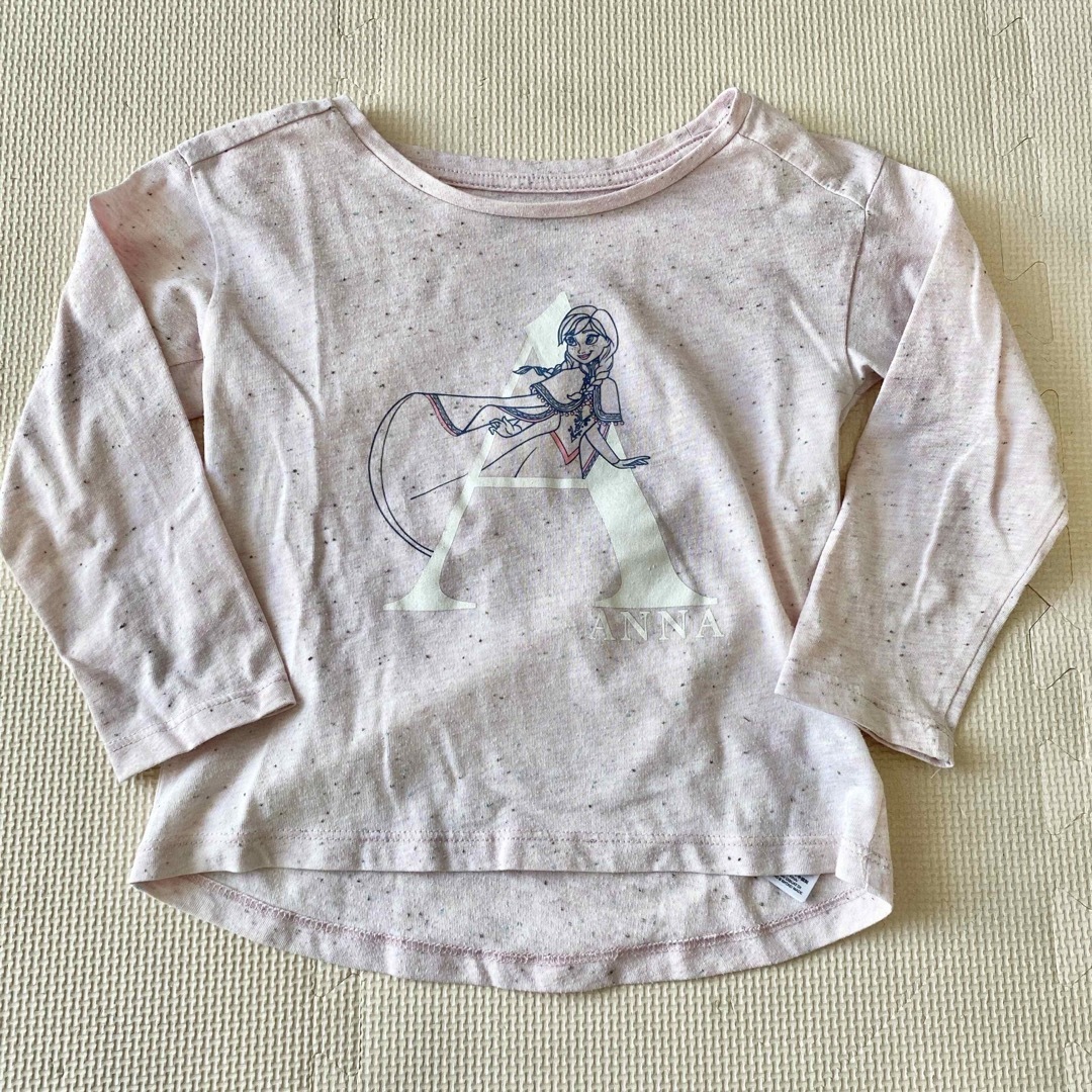 Disney(ディズニー)のアナ雪 薄手 ロンT 90-100サイズ キッズ/ベビー/マタニティのキッズ服女の子用(90cm~)(Tシャツ/カットソー)の商品写真