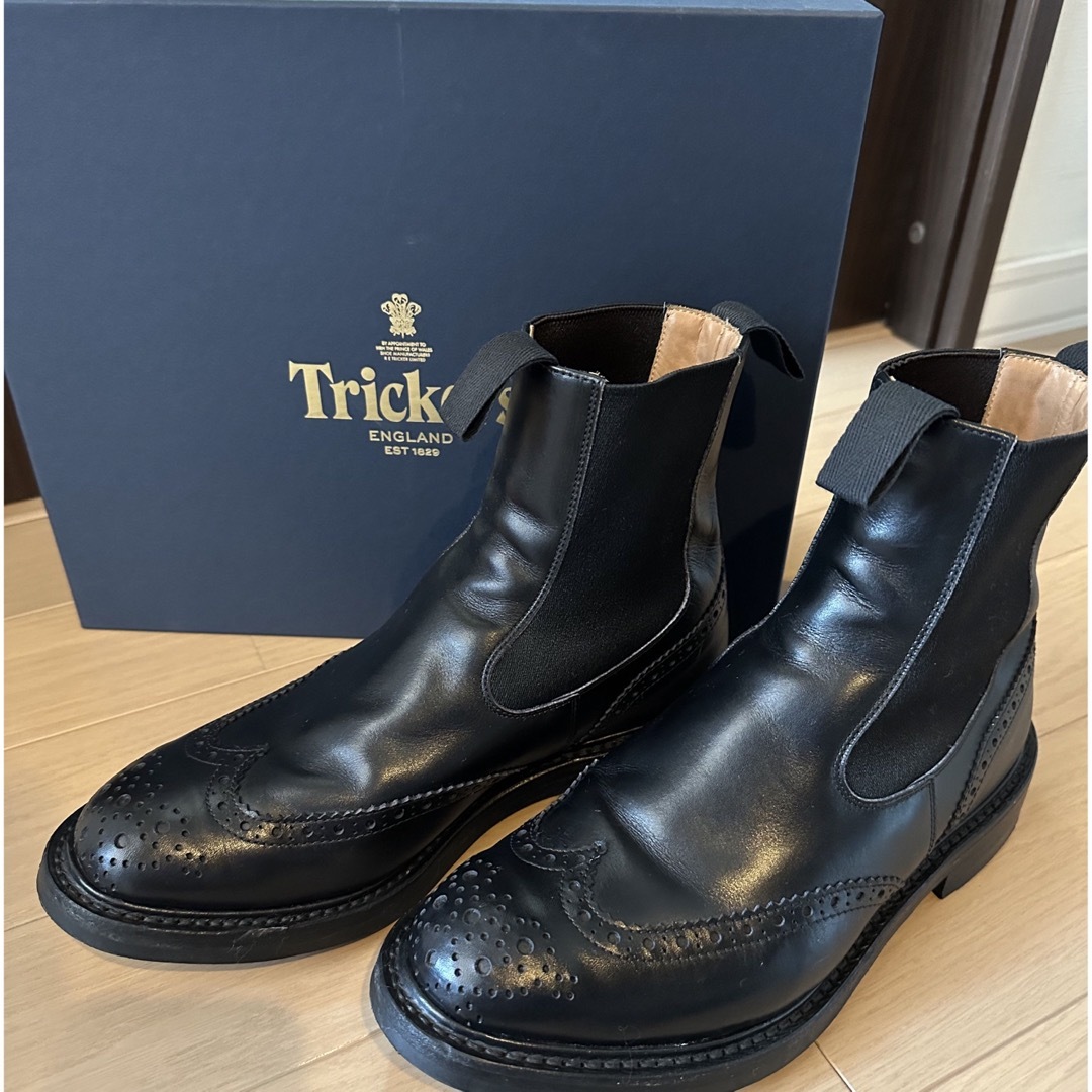 【超美品】トリッカーズ サイドゴア ブーツ Tricker's M2754メンズ