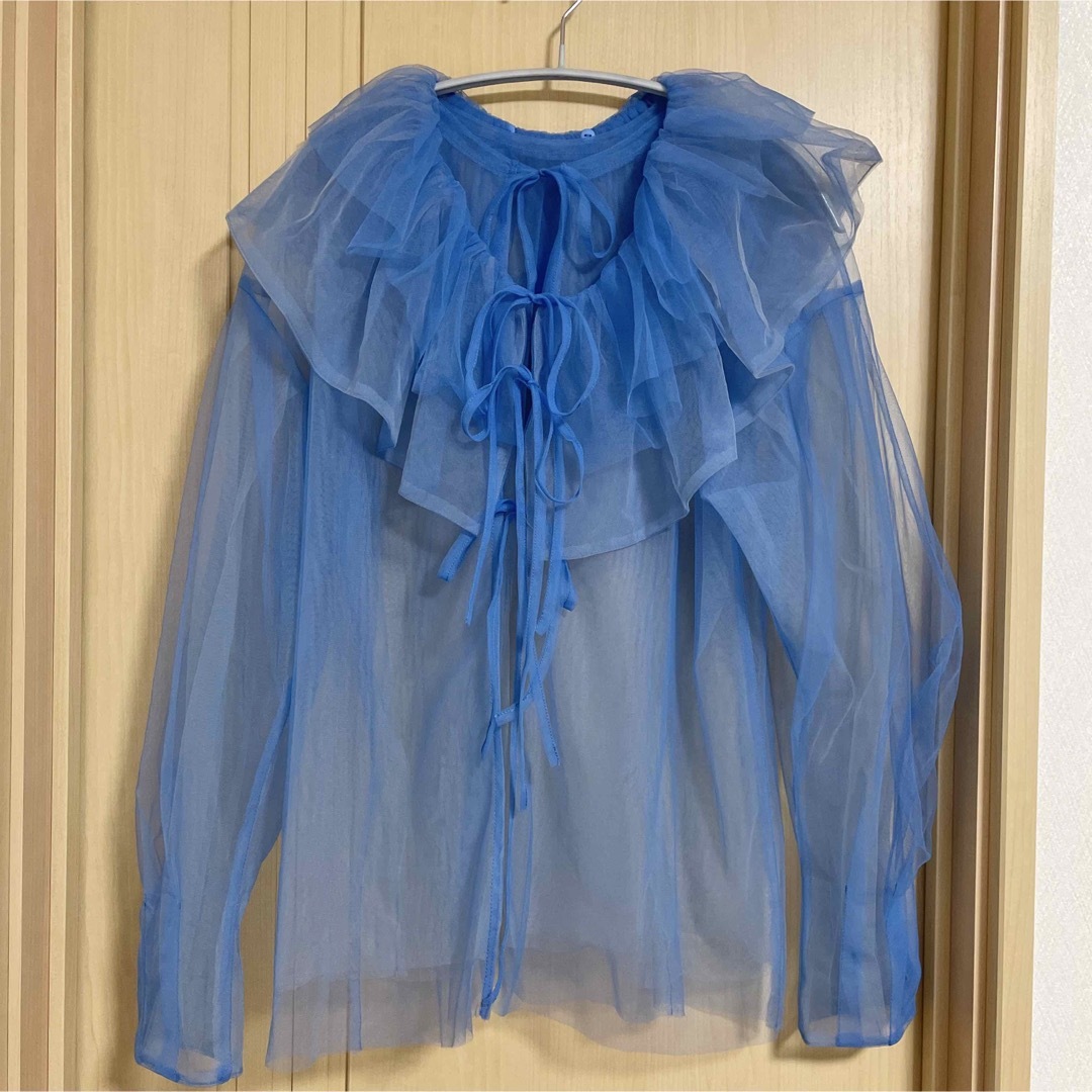 MAISON SPECIAL - 2way Tulle Frill Top / 2way チュールフリルTopの