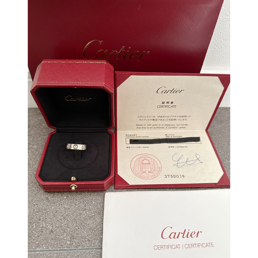 Cartier(カルティエ)のカルティエ★ラブリング★ホワイトゴールドWG★フルダイヤ★49★ レディースのアクセサリー(リング(指輪))の商品写真
