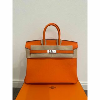 エルメス(Hermes)のエルメス★バーキン25 新色オレンジミニアン新品トゴB刻印(ハンドバッグ)