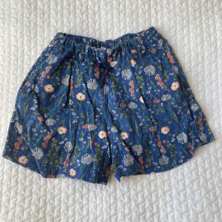 ブランシェス(Branshes)のブランシェス　花柄　ブルー　パンツ　ボトム(パンツ/スパッツ)