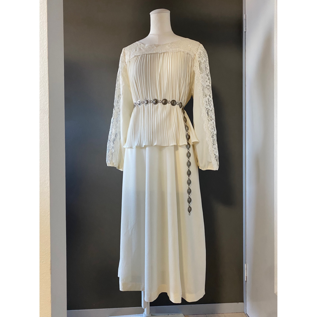 古着 アンティーク ビンテージ 70s ハンドメイド ドレス ワンピース 古着 アンティーク ビンテージ 70s ハンドメイド ドレス ワンピース