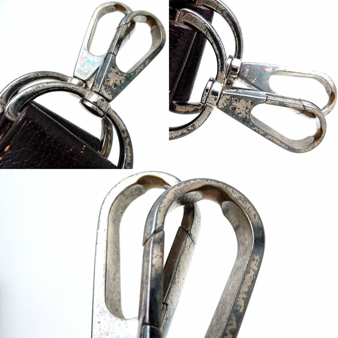 HERMES エルメス ガーデンパーティTPM トートバッグ トワルアッシュxレザー ナチュラル ブラウン/350716【中古】