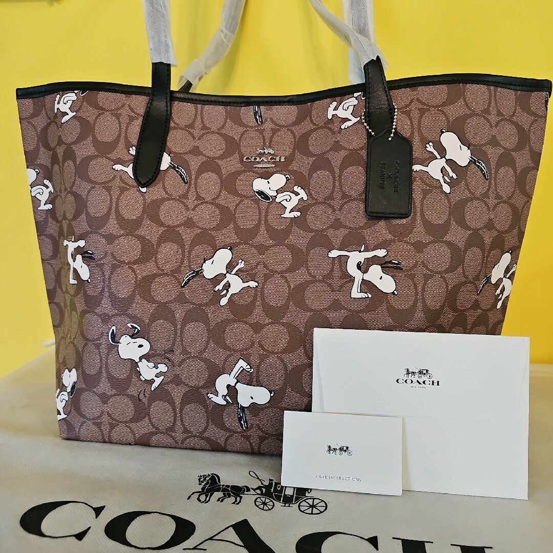 COACH - コーチ スヌーピー トートバッグ COACH 安定の人気 ピーナッツ