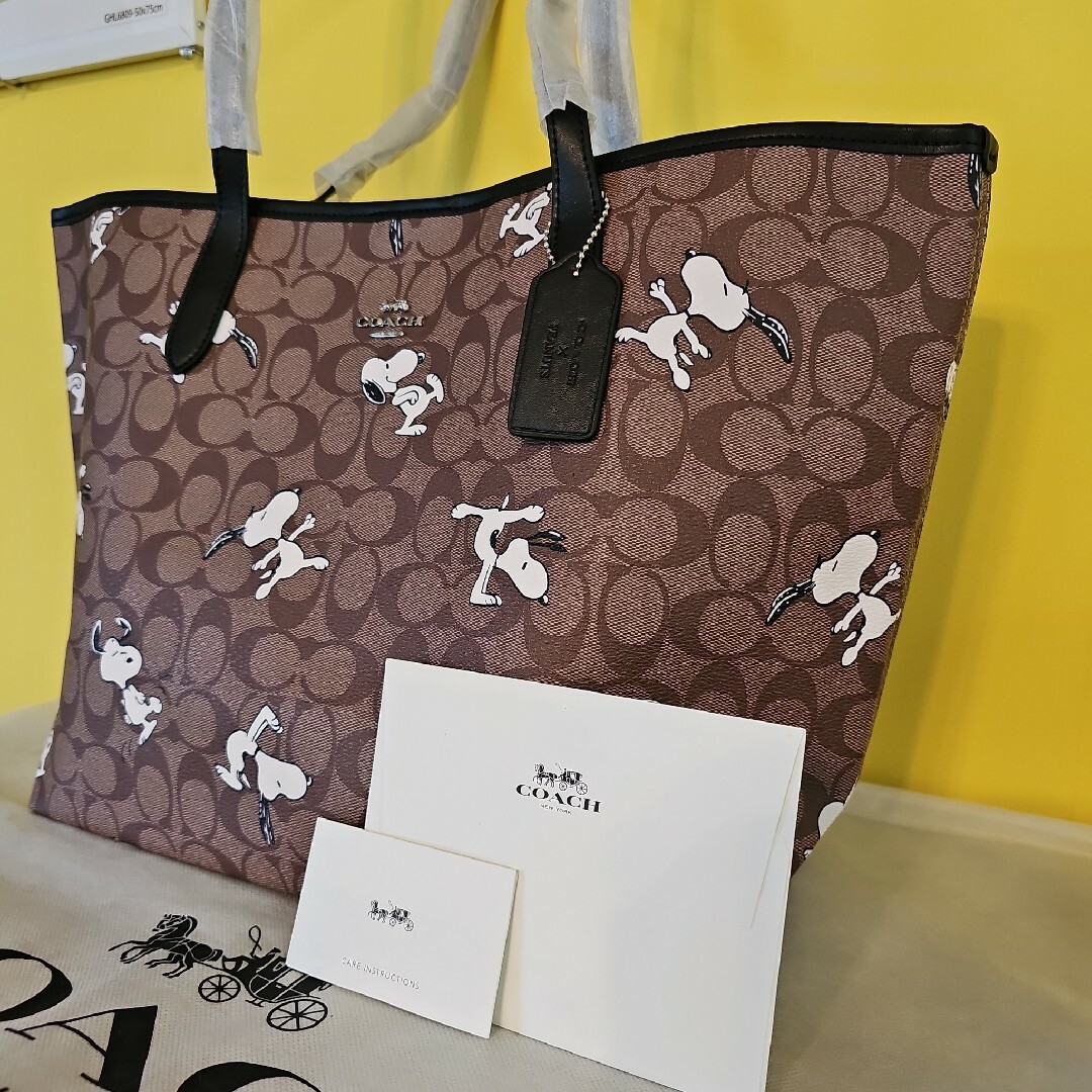COACH - コーチ スヌーピー トートバッグ COACH 安定の人気 ピーナッツ