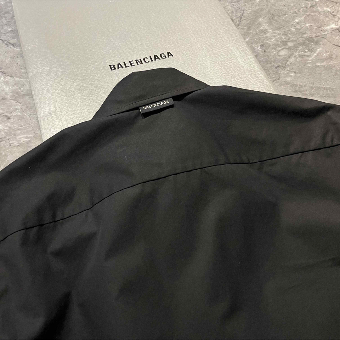 Balenciaga - 正規品 バレンシアガ シャツ ブラック 37 ボタン 長袖の