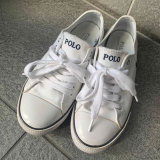 ポロラルフローレン(POLO RALPH LAUREN)のPOLO白スニーカー　(スニーカー)