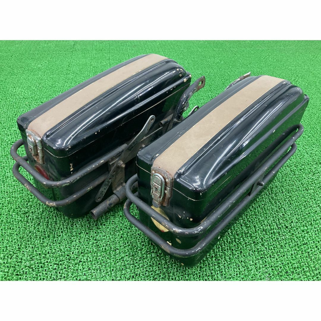旭風防 パニアケース 左右 黒 社外 中古 バイク 部品 チャンピオン