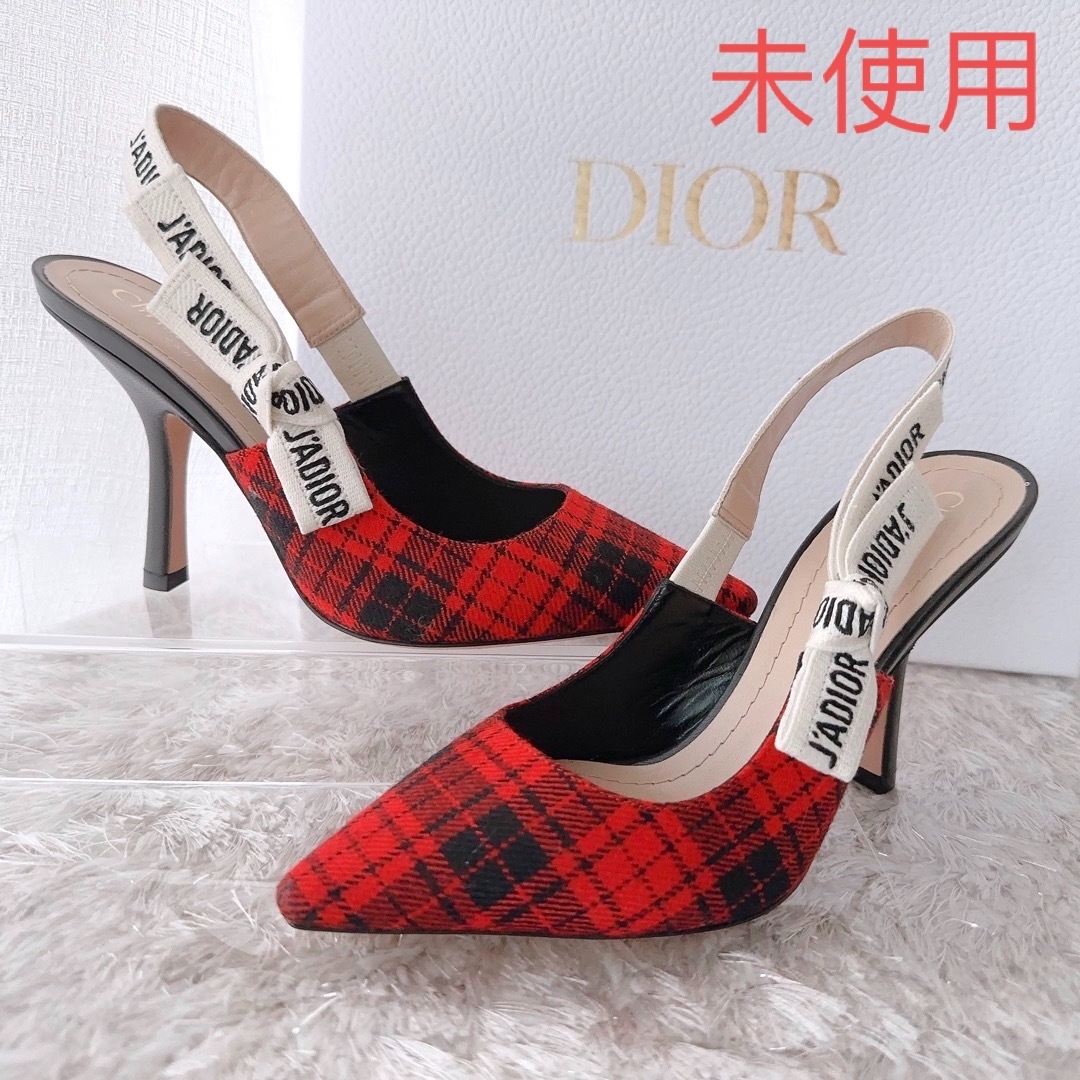 DIOR ディオール　スリングバック　リボン　パンプス　ハイヒール　靴　未使用