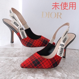 クリスチャンディオール(Christian Dior)のDIOR ディオール　スリングバック　リボン　パンプス　ハイヒール　靴　未使用(ハイヒール/パンプス)