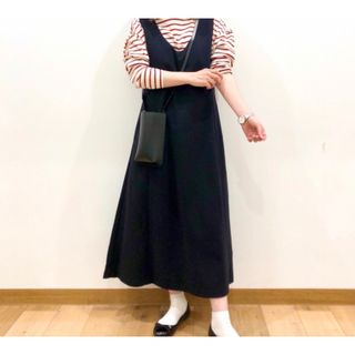 ユニクロ(UNIQLO)のユニクロ　ブラッシュドジャージージャンパースカート(ロングワンピース/マキシワンピース)