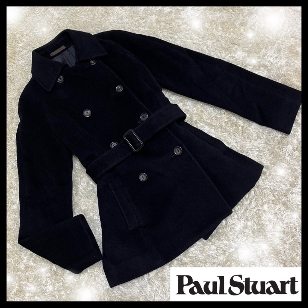 ✨極美品✨ポールスチュアート Paul Stuart アンゴラ混 トレンチコート-