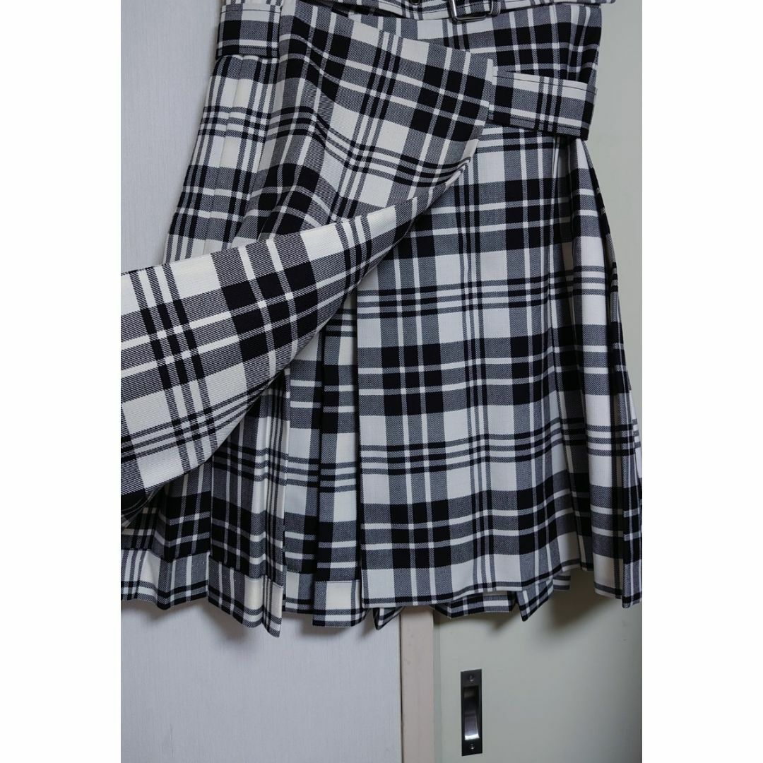 Christian Dior チェック プリーツスカート