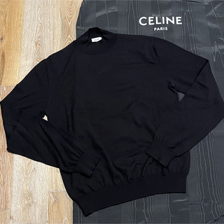 celine - 正規品 セリーヌ ニット セーター モックネック ブラック Lの