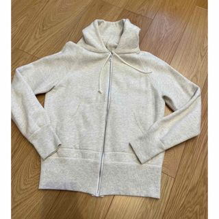 美品 yori ✿バックダブルフレア パーカー ベージュ