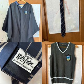 ユニバーサルスタジオジャパン(USJ)のハリーポッター ホグワーツ 制服 レイブンクロー ローブ ネクタイ ニットベスト(衣装一式)