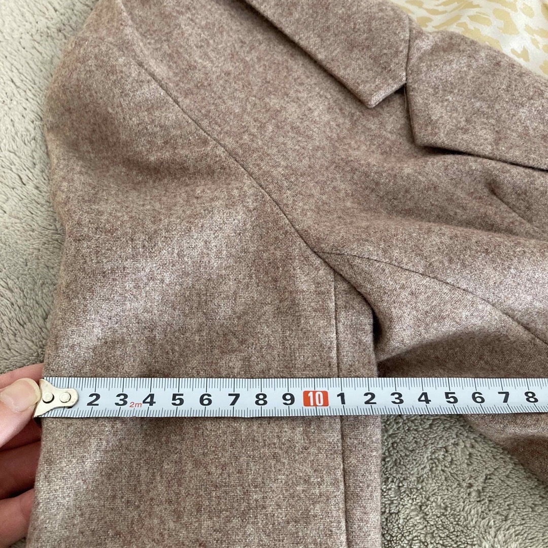 美品 ウールジャケット ベージュS レディースのジャケット/アウター(テーラードジャケット)の商品写真
