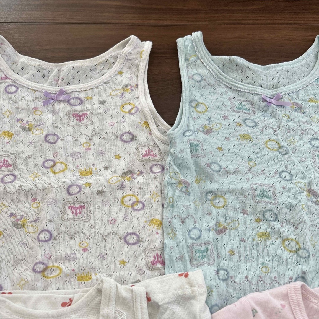 下着　肌着　タンクトップ　半袖 キッズ/ベビー/マタニティのキッズ服女の子用(90cm~)(下着)の商品写真