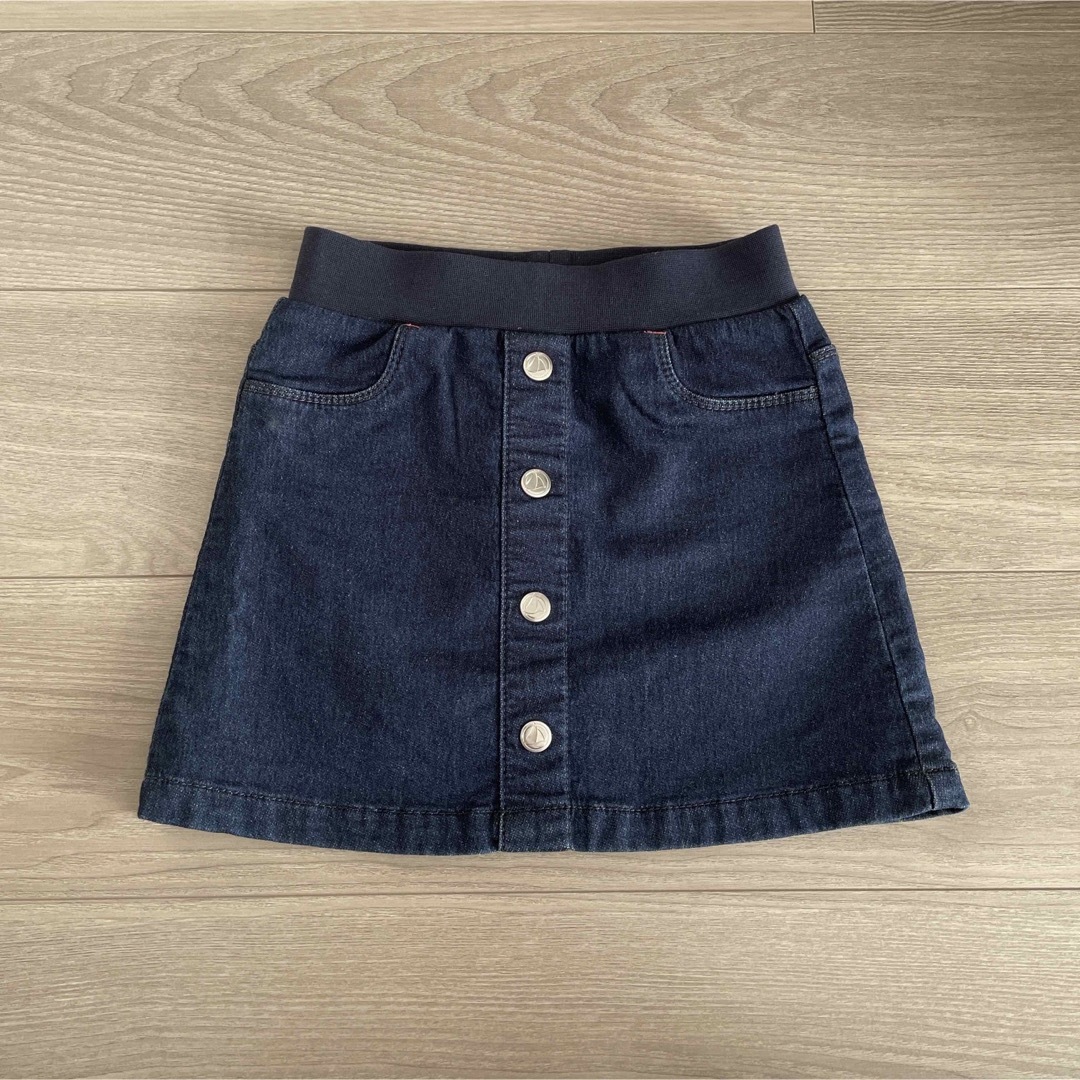 PETIT BATEAU(プチバトー)の専用！プチバトー  デニムスカート  デニムパンツ  6ans キッズ/ベビー/マタニティのキッズ服女の子用(90cm~)(スカート)の商品写真