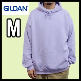 ギルタン(GILDAN)の新品未使用 ギルダン 8oz プルオーバー 無地パーカー 裏起毛 オーキッド M(パーカー)