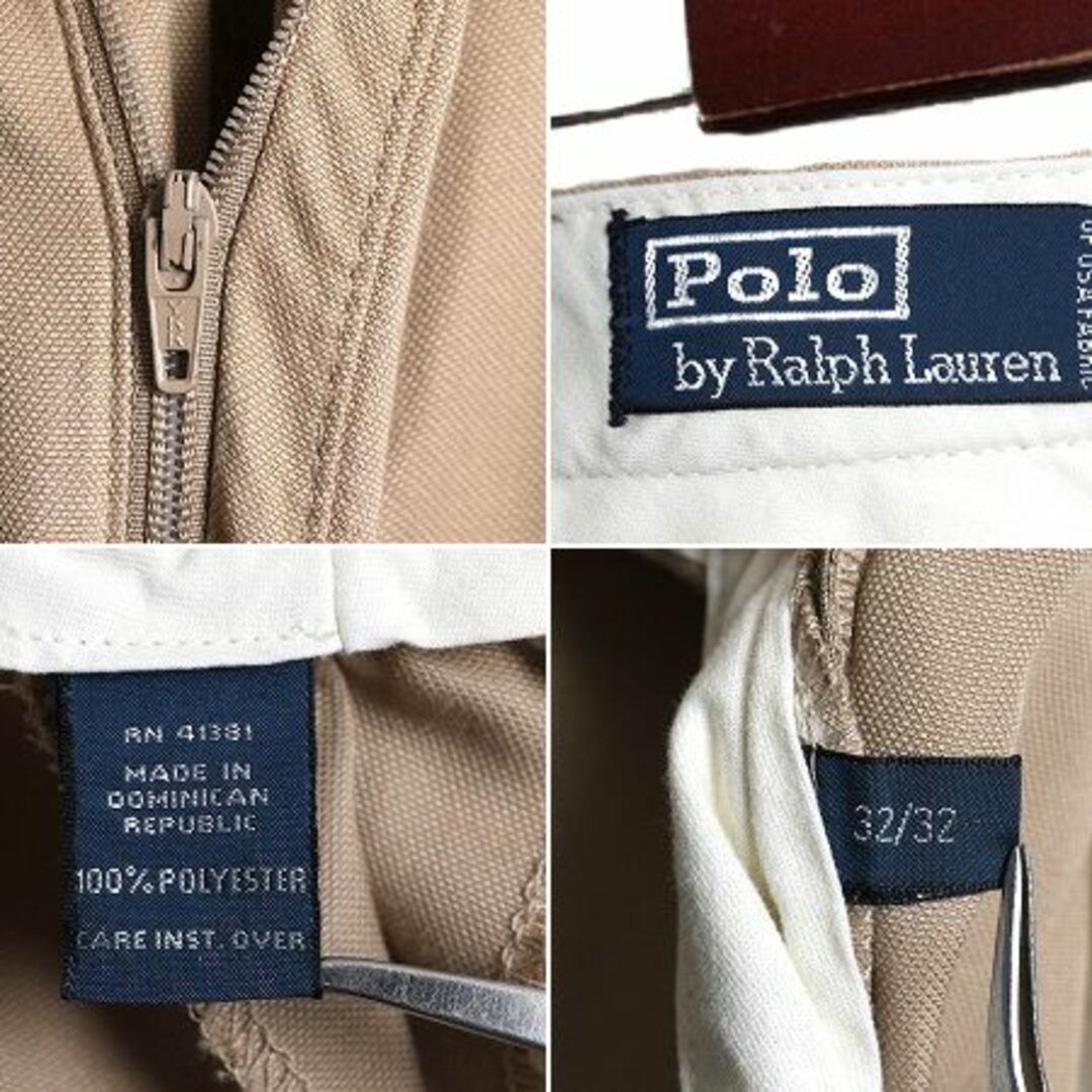 Ralph Lauren(ラルフローレン)の90s ポロ ラルフローレン ポリエステル パンツ 32 2タック スラックス メンズのパンツ(スラックス)の商品写真
