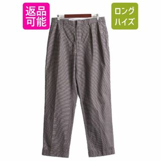 ラルフローレン(Ralph Lauren)の90s ラルフローレン チェック コットン パンツ 35 スラックス 2タック(スラックス)