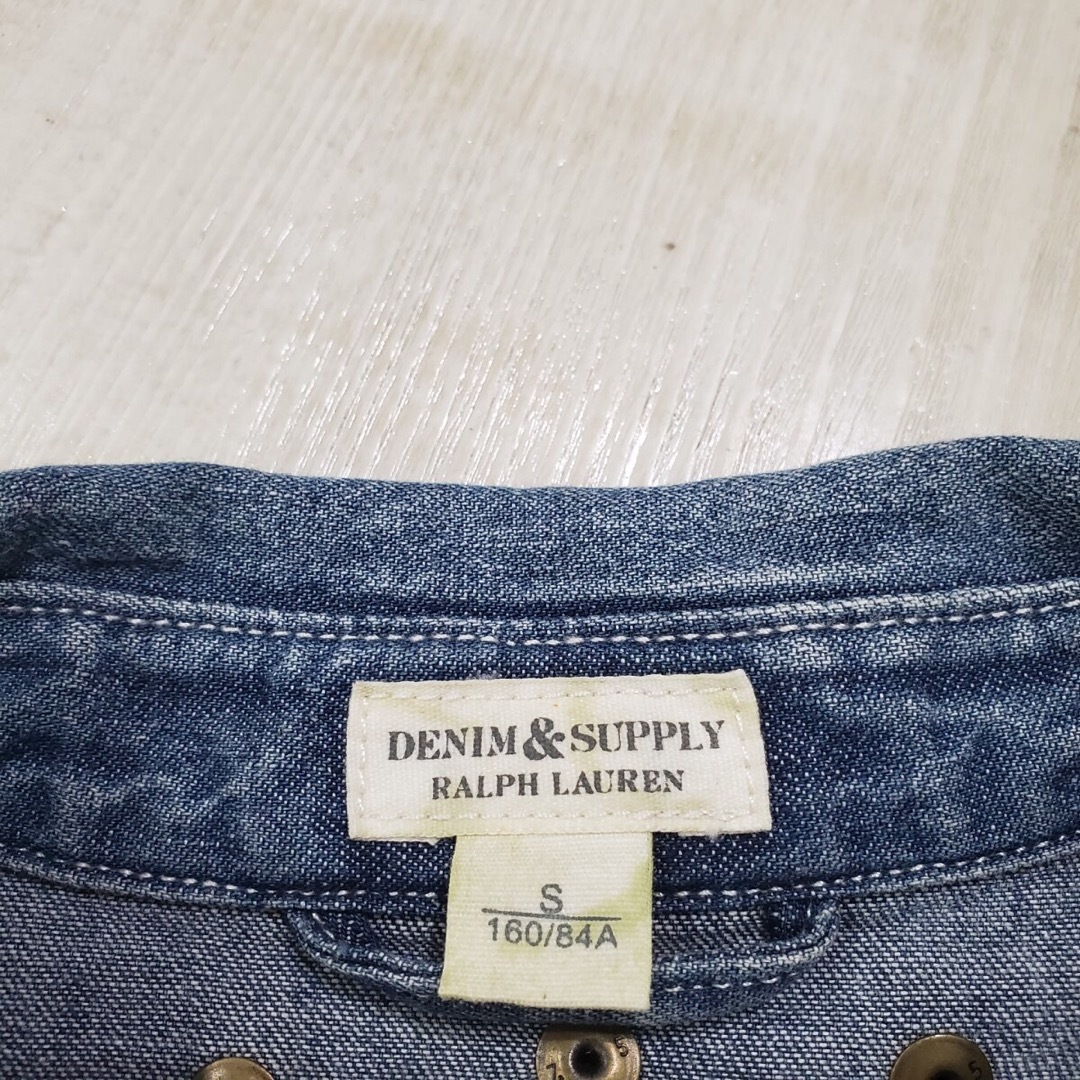 Denim & Supply Ralph Lauren(デニムアンドサプライラルフローレン)のデニム & サプライ ラルフローレン デニム ウエスタン シャツ ワンピース S レディースのワンピース(ミニワンピース)の商品写真