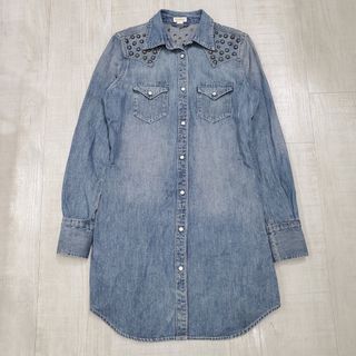 デニムアンドサプライラルフローレン(Denim & Supply Ralph Lauren)のデニム & サプライ ラルフローレン デニム ウエスタン シャツ ワンピース S(ミニワンピース)