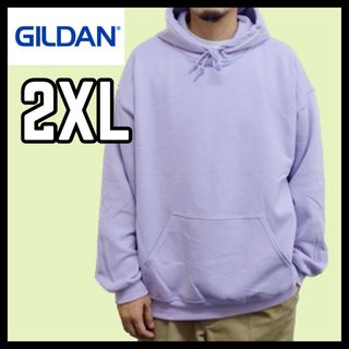 ギルタン(GILDAN)の新品未使用 ギルダン 8oz プルオーバー 無地パーカー裏起毛 オーキッド2XL(パーカー)