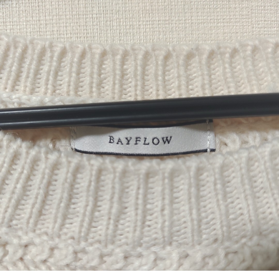 BAYFLOW(ベイフロー)のBAYFLOW　ベイフロー　ニット　フリンジツキニットプルオーバー レディースのトップス(ニット/セーター)の商品写真