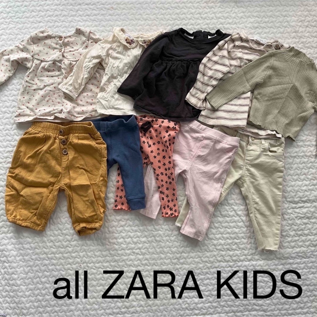ZARA KIDS(ザラキッズ)のZARA ベビー服10点セット　68〜80cm キッズ/ベビー/マタニティのベビー服(~85cm)(シャツ/カットソー)の商品写真