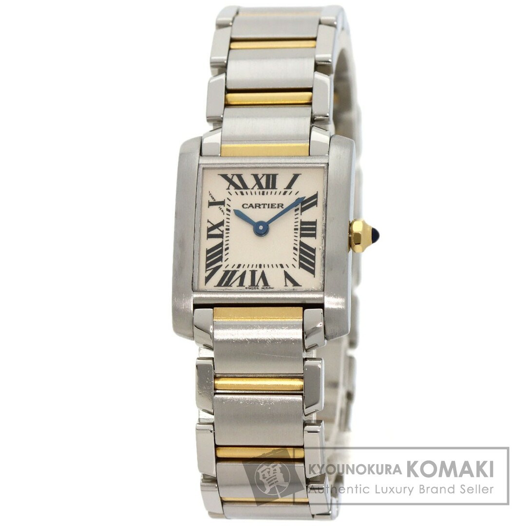 CARTIER W51007Q4 タンクフランセーズ SM 腕時計 SS SSxYG レディース