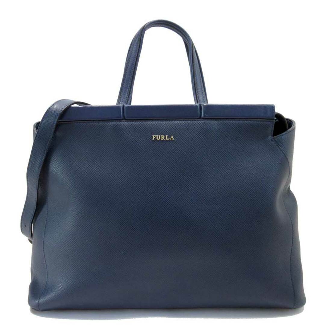 フルラ Furla ハンドバッグ ショルダーバッグ レザー ネイビー ユニセックス 送料無料 t14772仕様