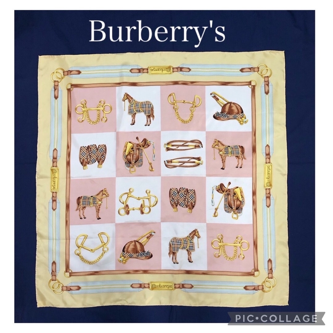 BURBERRY(バーバリー)のバーバリーズ　ノバチェック馬具柄大判スカーフ+サンローラン膝掛け　セット レディースのファッション小物(バンダナ/スカーフ)の商品写真