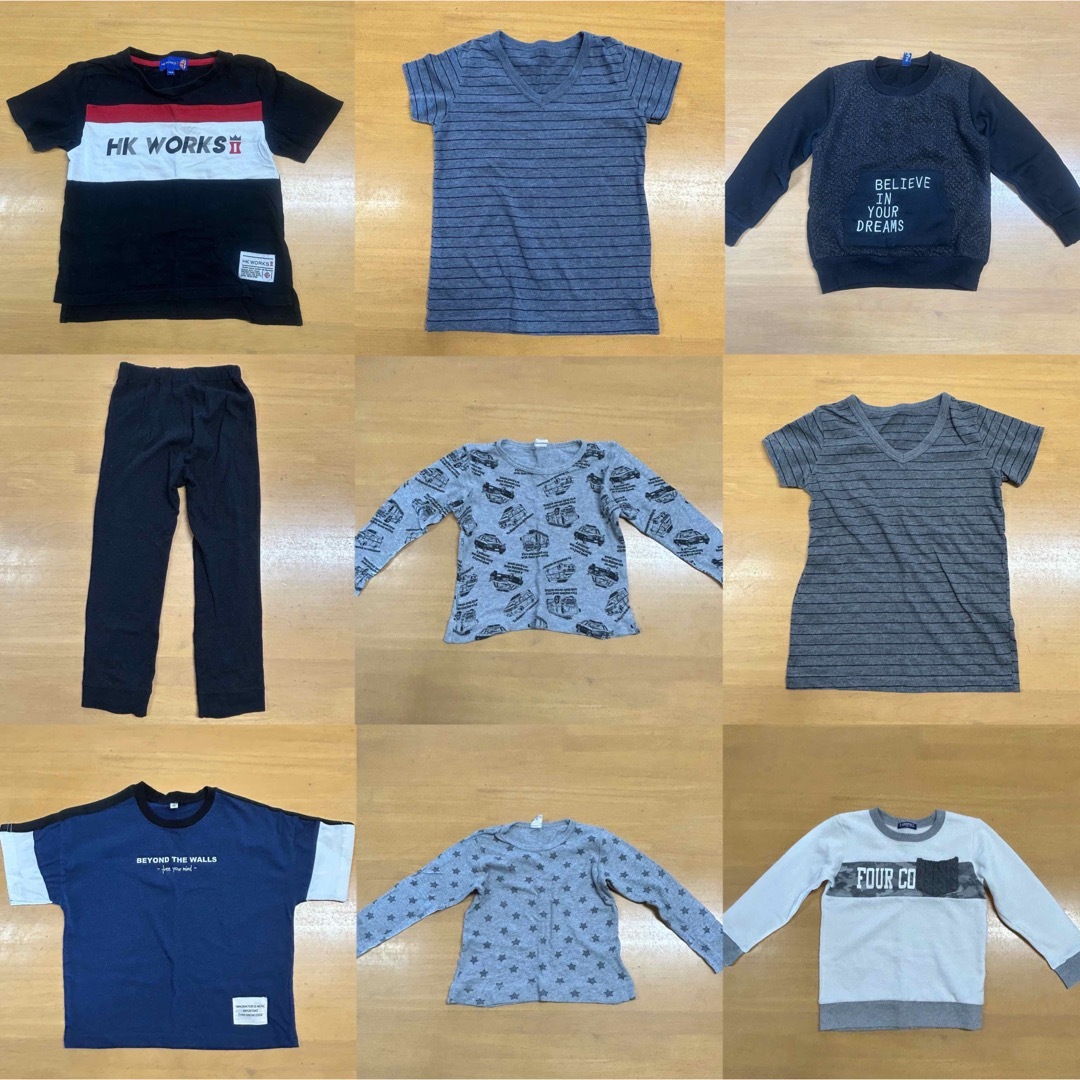 『キッズ110.120cm まとめ売り 54着セット』 キッズ/ベビー/マタニティのキッズ服男の子用(90cm~)(その他)の商品写真