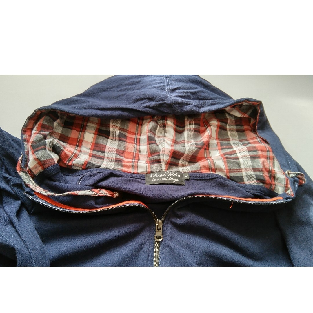 メンズ  紺のパーカー メンズのジャケット/アウター(マウンテンパーカー)の商品写真
