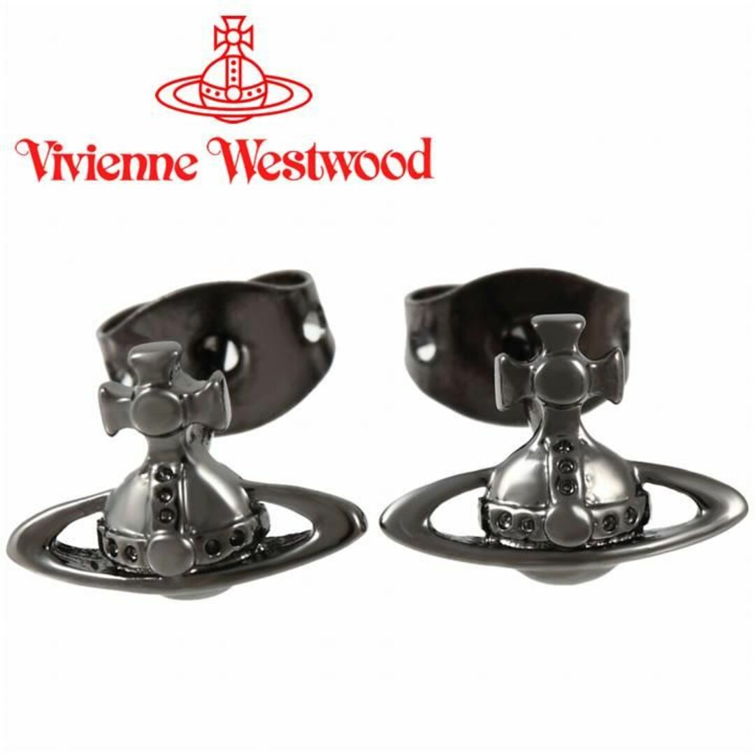 Vivienne Westwood(ヴィヴィアンウエストウッド)のヴィヴィアンウエストウッド ピアス Vivienne Westwood ヴィヴィアン ローレライスタッドピアス ガンメタル 62010014-S001 レディース メンズ 男女兼用 【新品・未使用】 【ラクマ公式ショップ】 メンズのアクセサリー(ピアス(両耳用))の商品写真