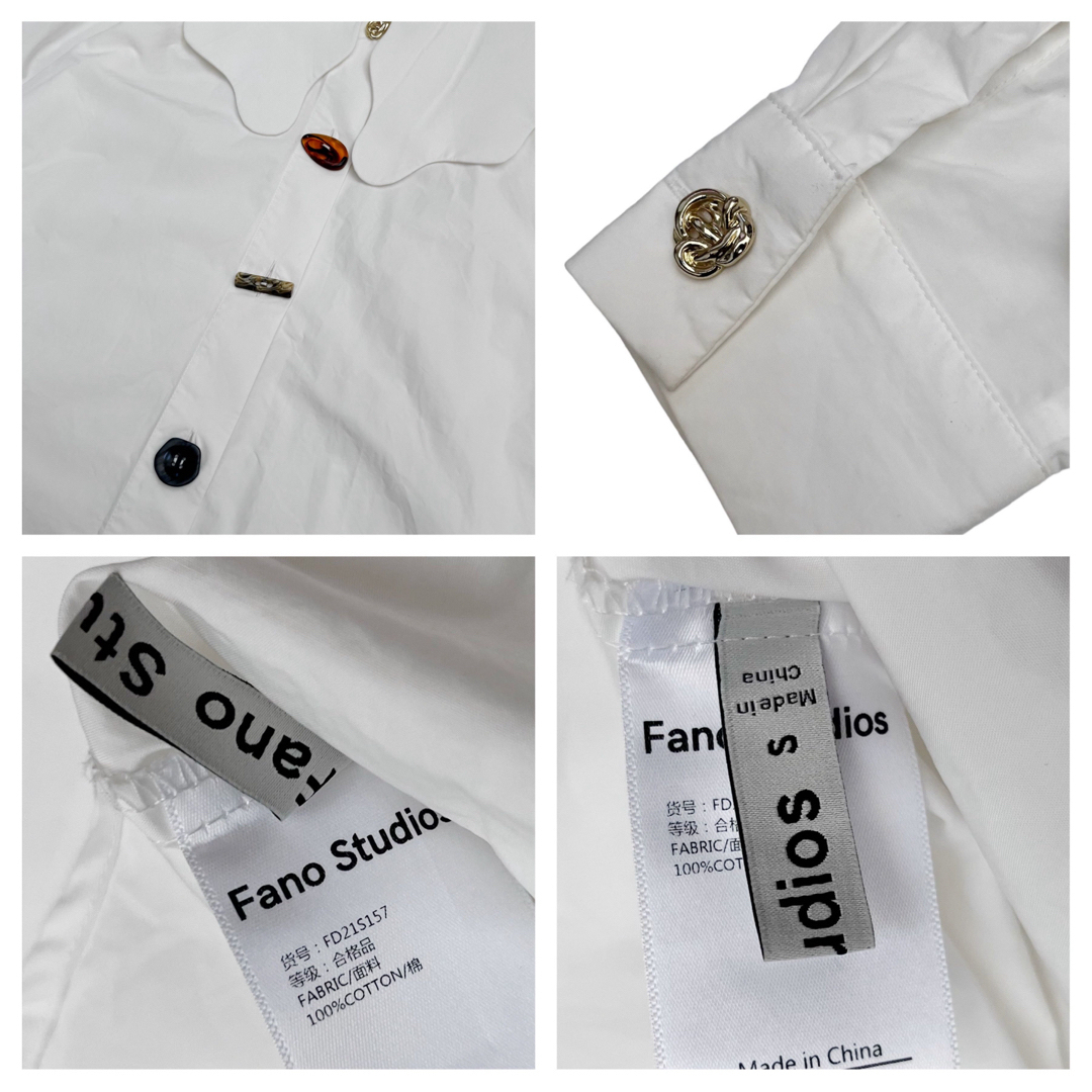 【Fano Studios】wave collar shirt