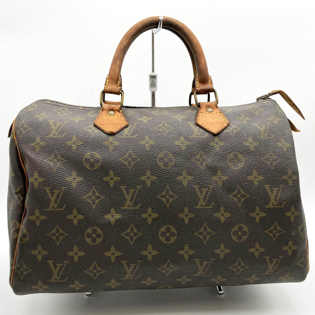 LOUIS VUITTON ルイ・ヴィトン スピーディ30 モノグラム ボストンバッグ ハンドバッグ ブラウン PVC レディース メンズ M41108 USEDスレ変色-内側その他-内側