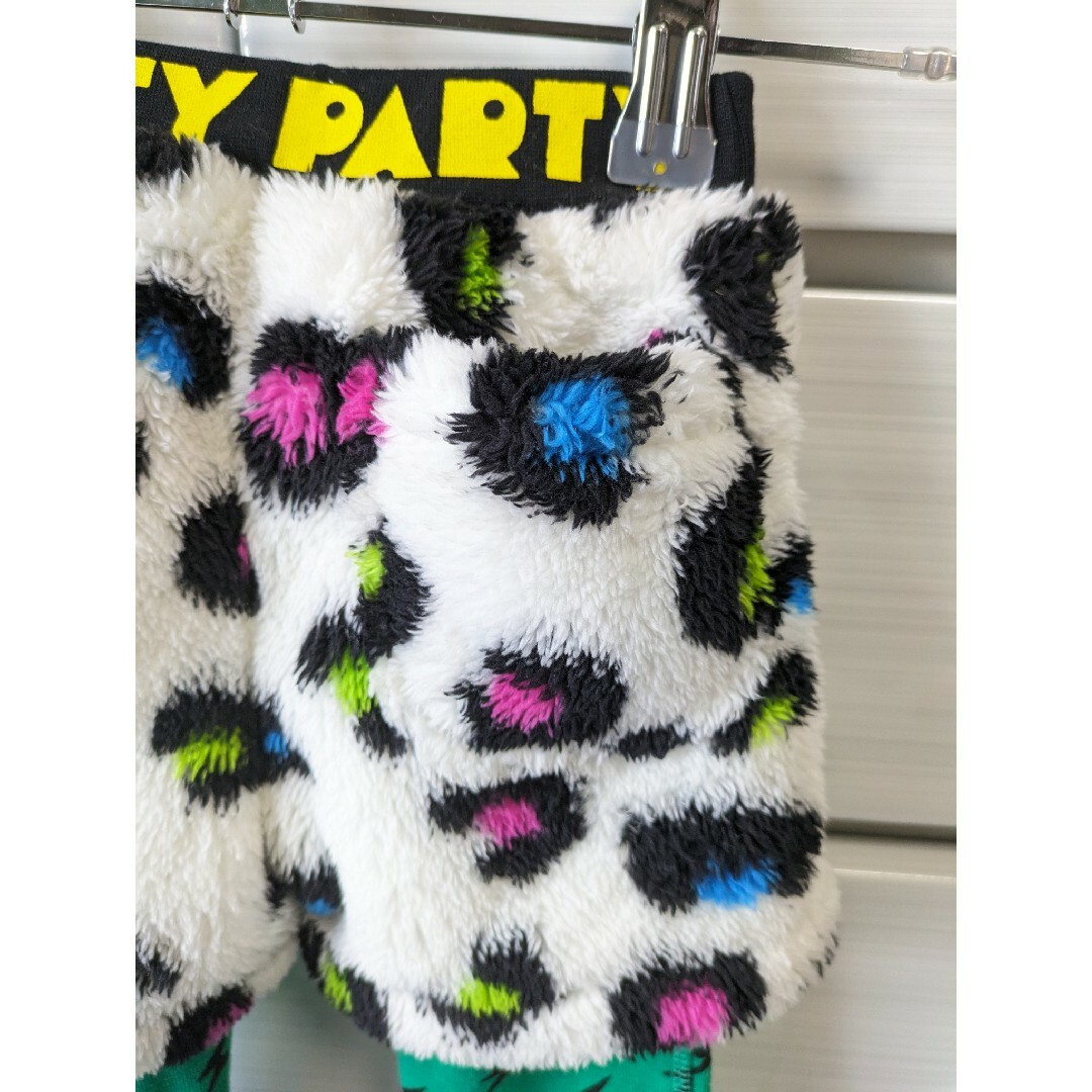 PARTYPARTY(パーティーパーティー)のPARTYPARTY　80cm　9分丈　カラフルパンツ　新品未使用 キッズ/ベビー/マタニティのベビー服(~85cm)(パンツ)の商品写真