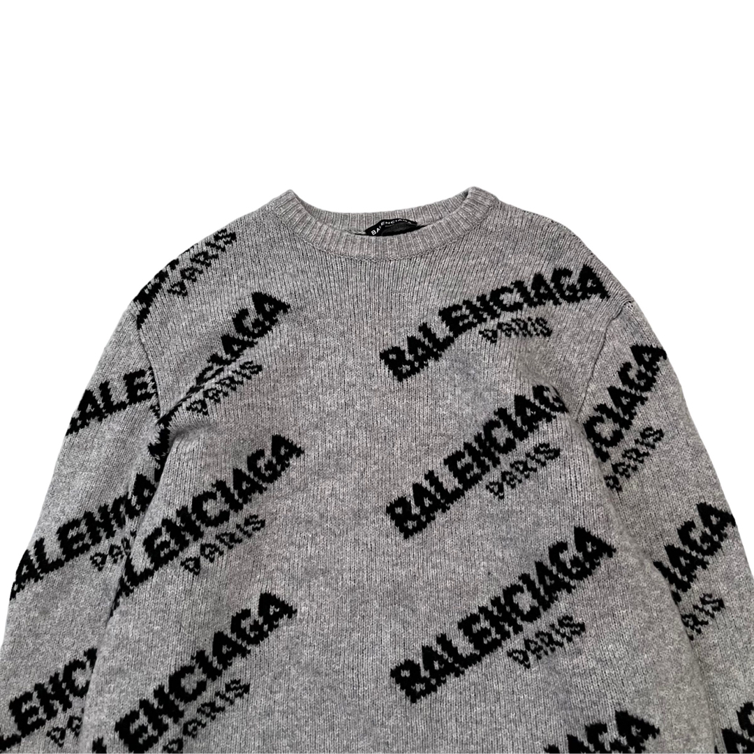 Balenciaga - 【BALENCIAGA】17A/W BALENCIAGA LOGO KNIT Mの通販 by